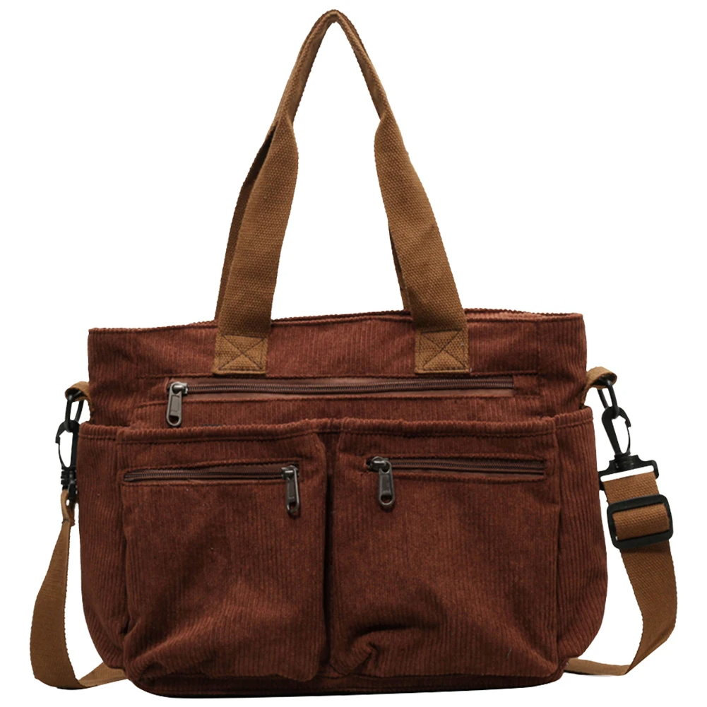 Icone™ CorduroyBag: Suuri Kapasiteetti Unisex Vintage Tyyli Corduroy Laukku