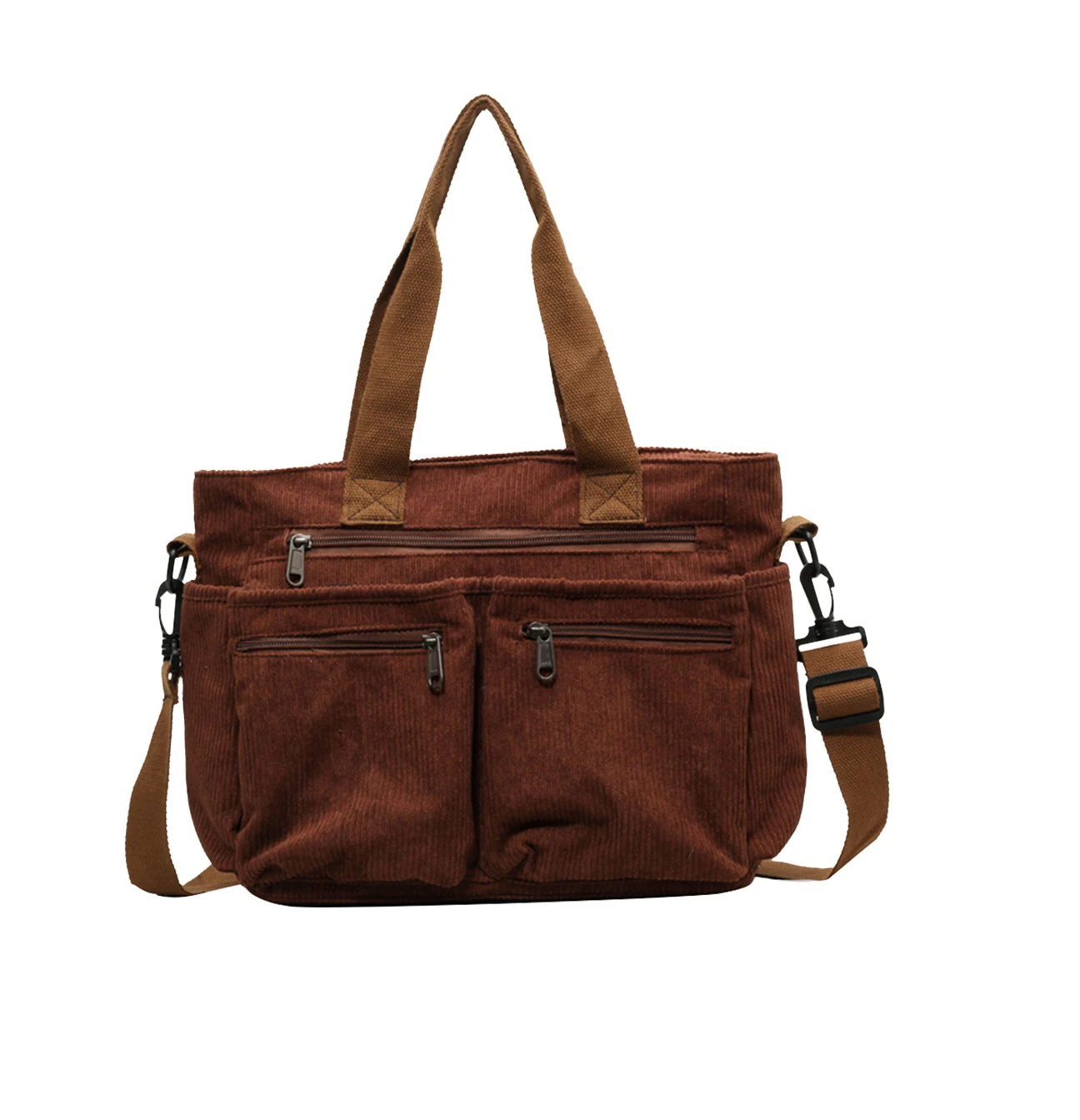 Icone™ CorduroyBag: Suuri Kapasiteetti Unisex Vintage Tyyli Corduroy Laukku