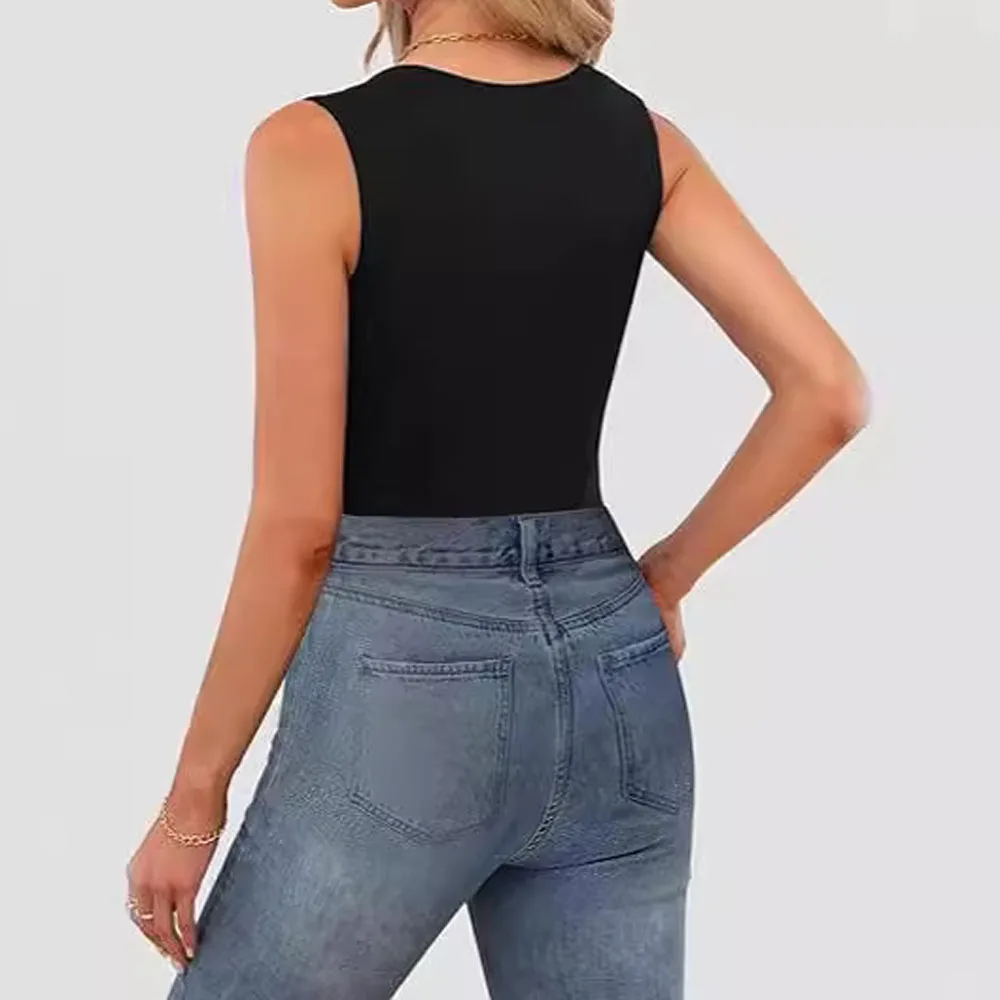 Icone™ TankTop 1+1 ILMAINEN: Naisten Neliökauluksinen Hihaton Tankkitoppi