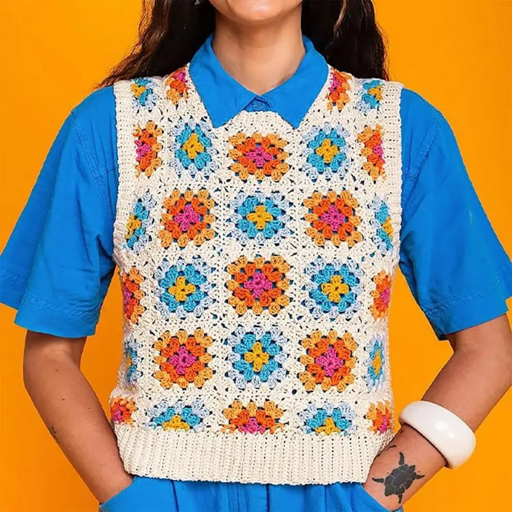 CrochetCards: Neliö Neulominen Virkattu Opas Kortit Set