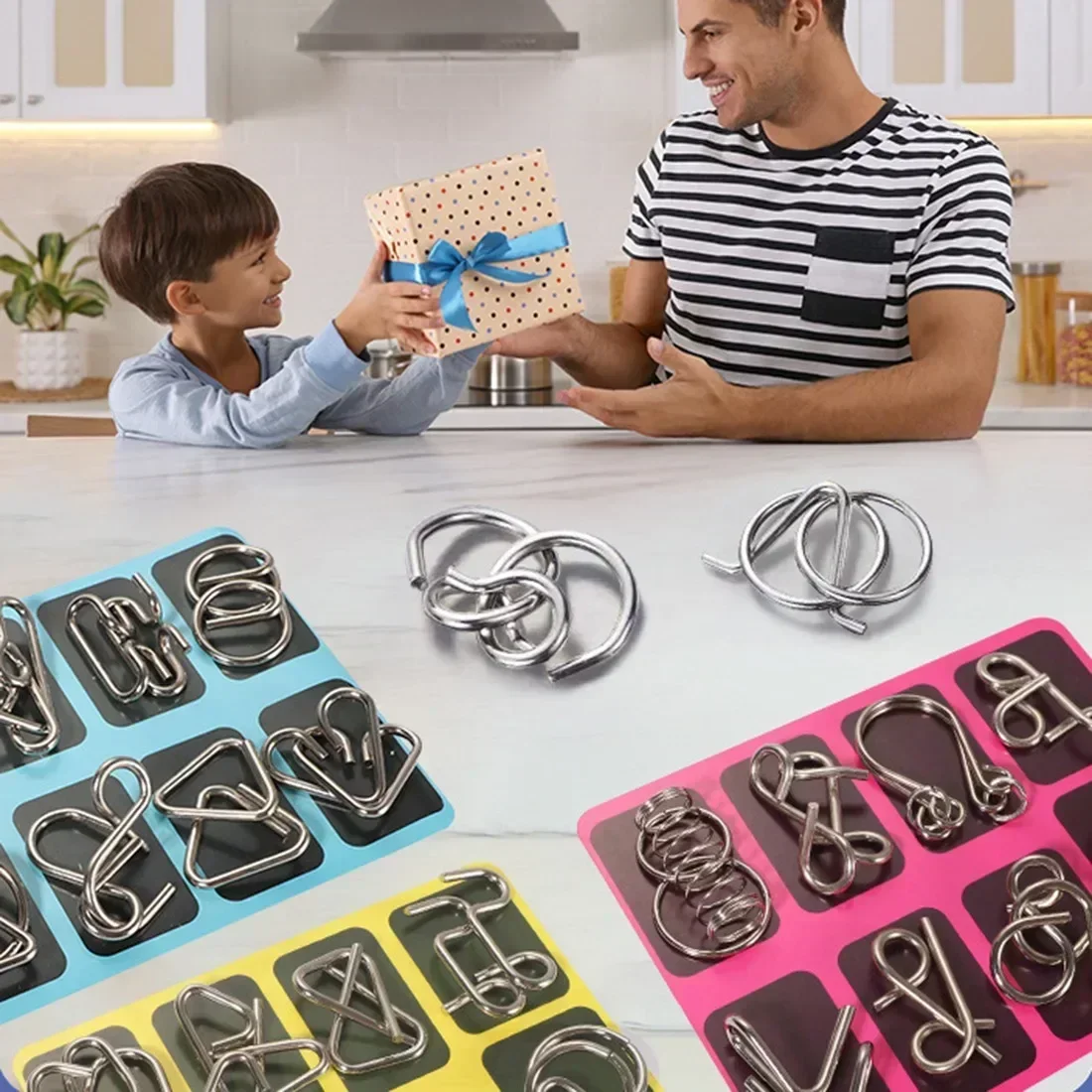 Kletshuts™ MetalPuzzles: Lapset Aivo Teaserit Metalli Palapeli Sarja