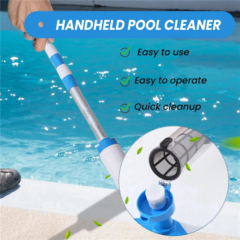 Cleaner Pro° PoolCleaner: Ladattava Käsikäyttöinen Uima-Altaan Imuri Puhdistusaine