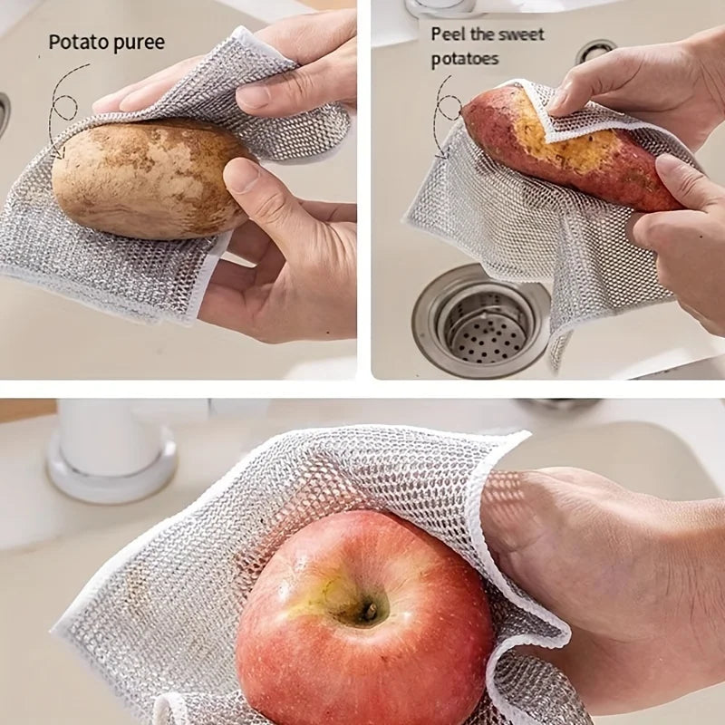 Cleaner Pro° ScrubPad: Monikäyttöinen Lanka Astianpesu Tyyny