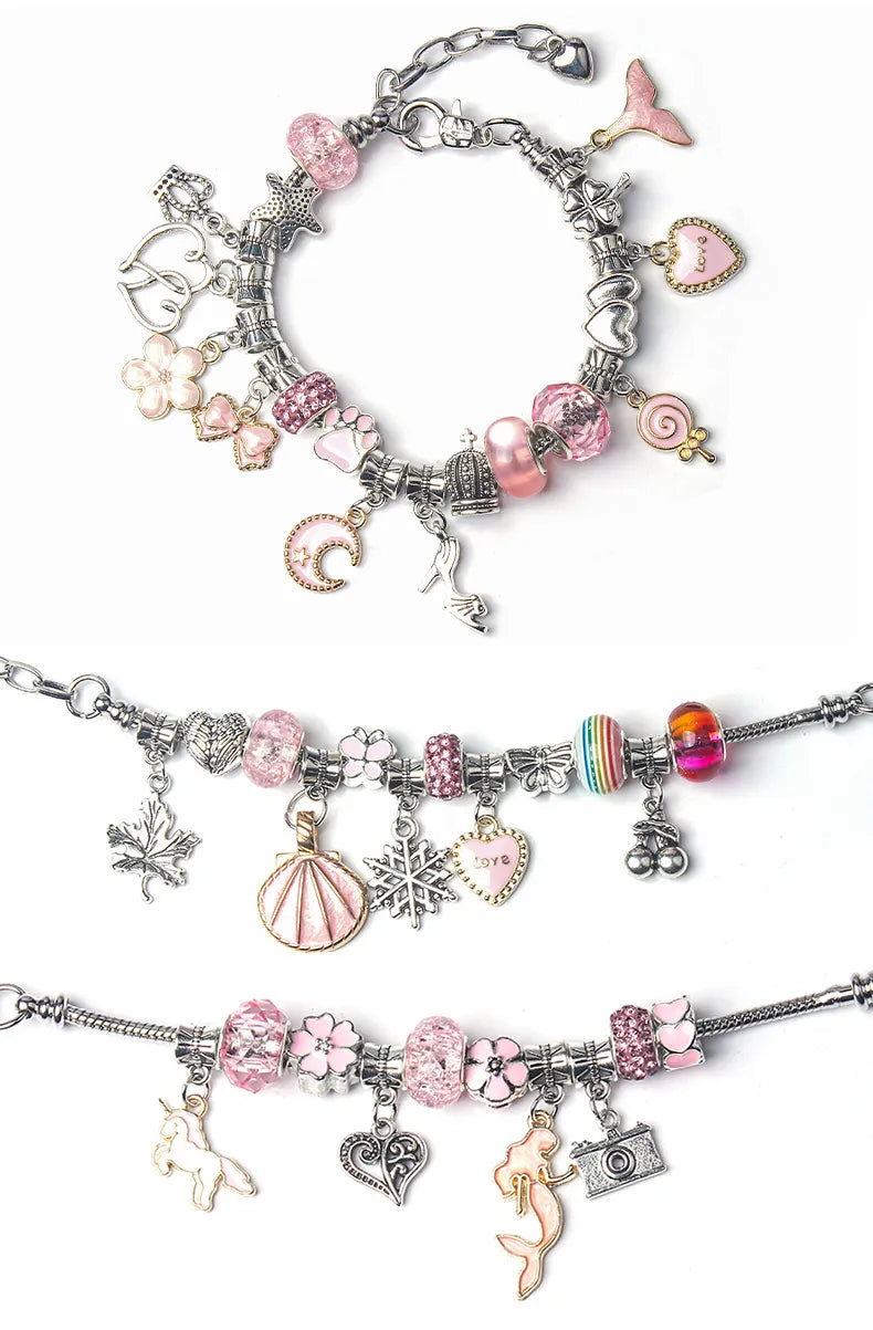 Jewelance™ BraceletKit - Tee-Se-Itse- Korujen Riipus - Tekosarja