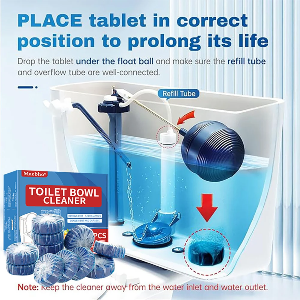 Cleaner Pro° ToiletTablets: Automaattinen Drop-In WC-Puhdistustabletit Tabletit