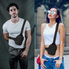 Icone™ ChestBag 1+1 ILMAINEN: Säädettävä Hihna, Unisex-Mallinen Mini-Rintalaukku