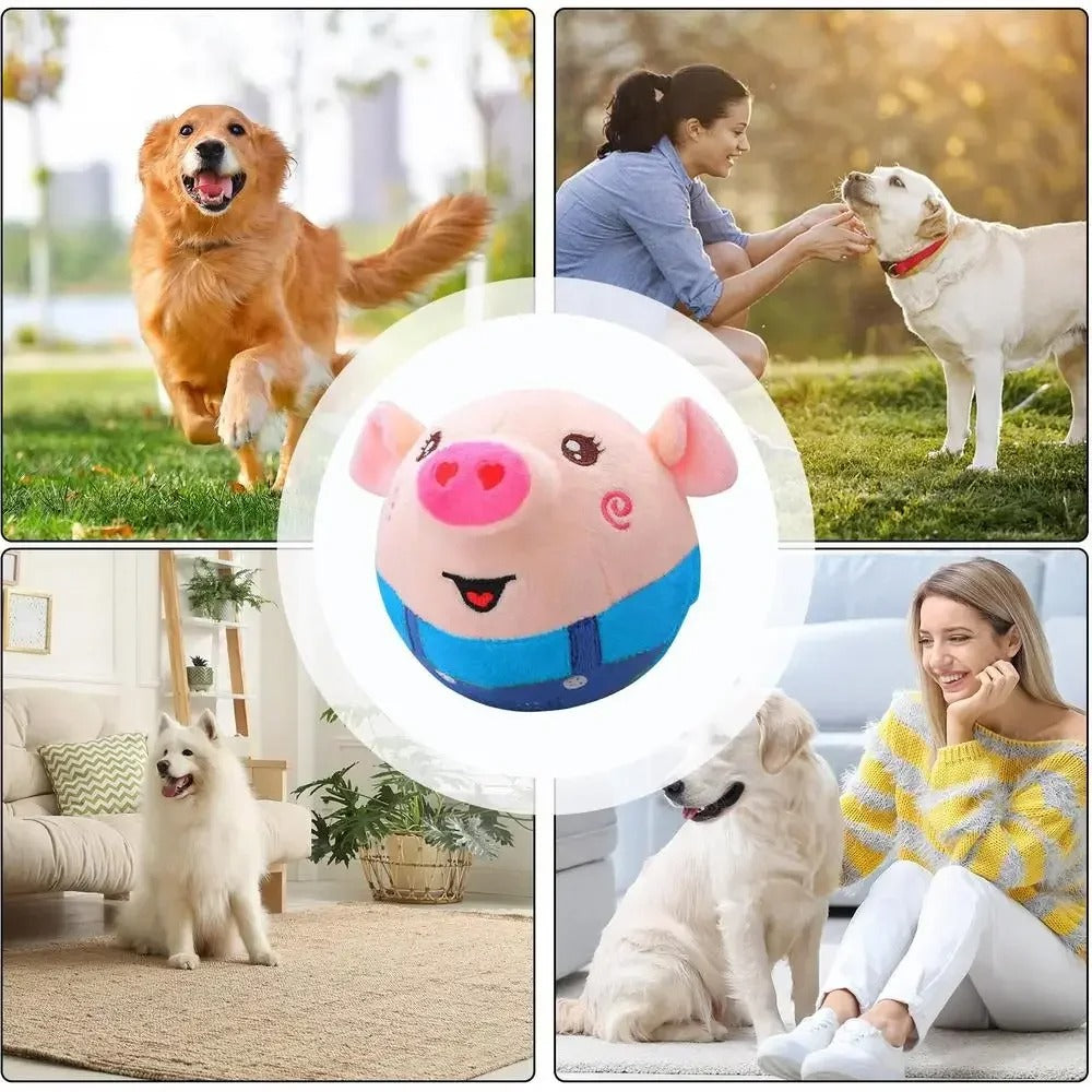 DogCatFri™ BouncingToy: Interaktiivinen Lemmikkieläinten Pomppiva Pehmolelu Pallo