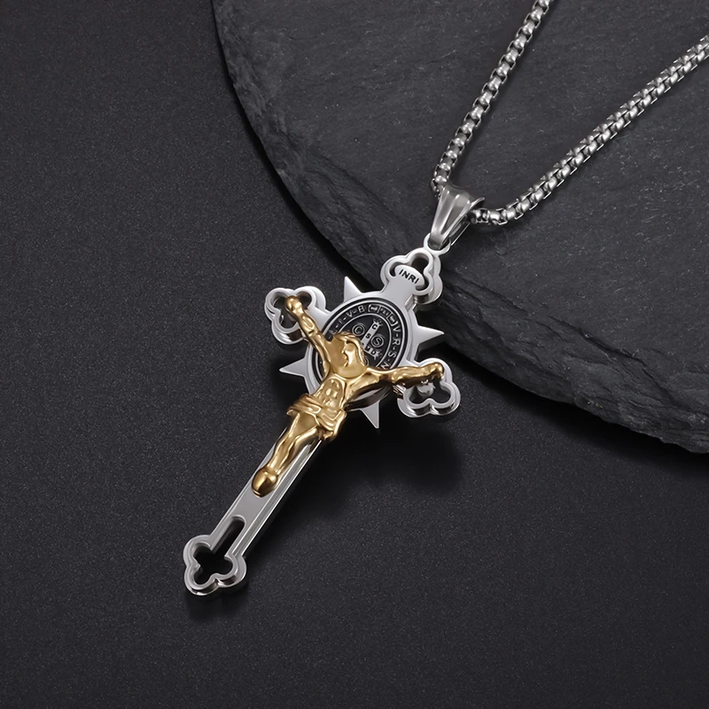 Jewelance™ CrossProtection 1+1 ILMAINEN: Hengellinen Suojaus Ristiriipus Kaulakoru Lahjapakkauksessa
