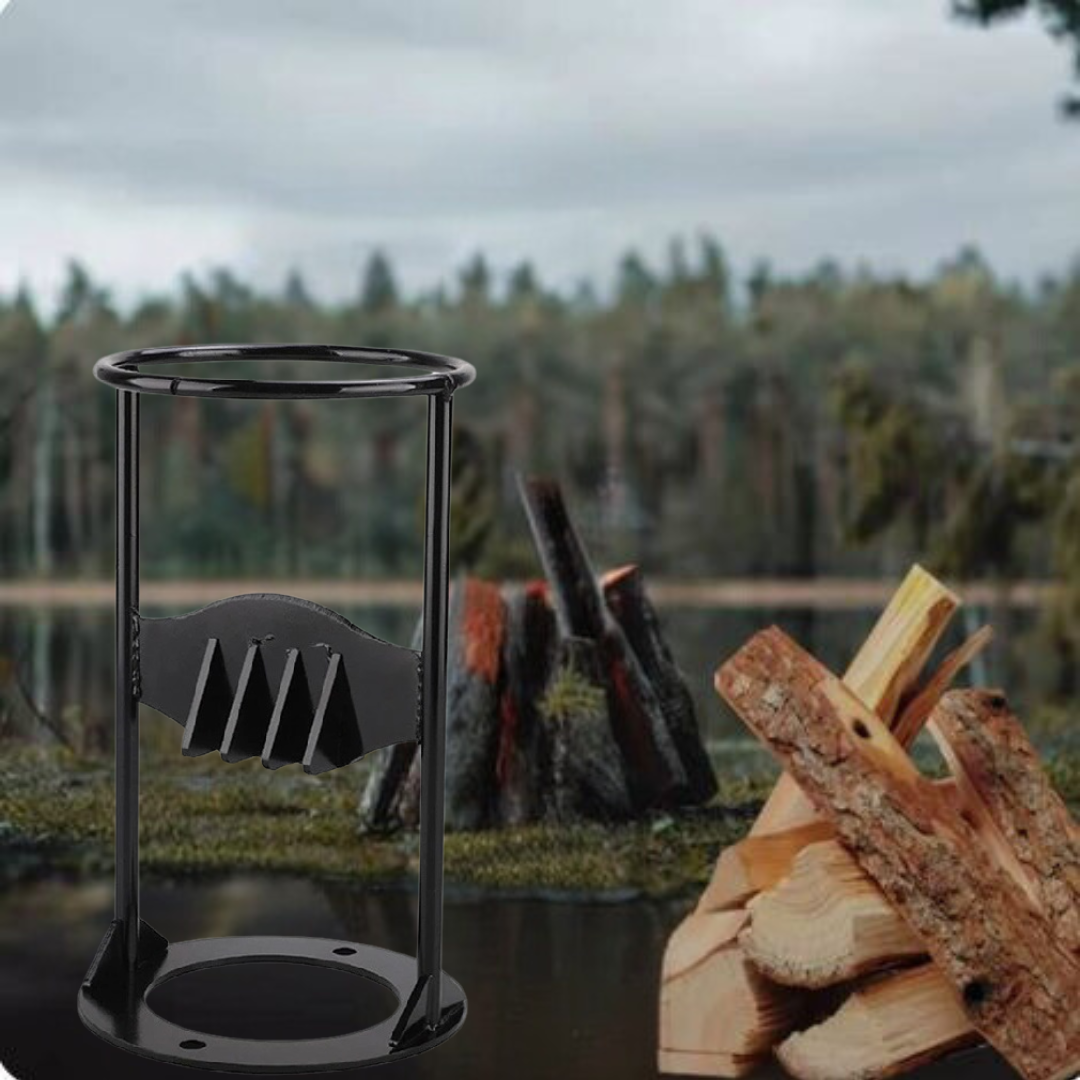 WoodSplitter - Kannettava Valurautainen Polttopuun Jakaja
