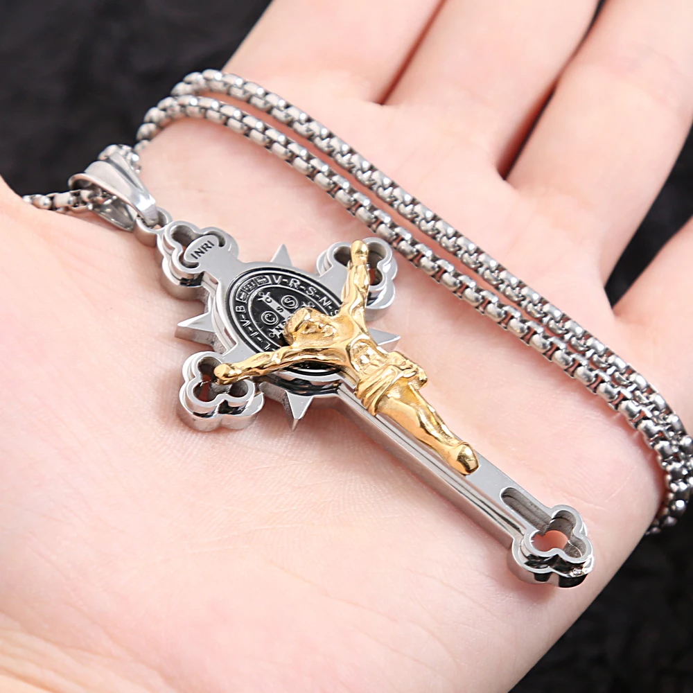 Jewelance™ CrossProtection 1+1 ILMAINEN: Hengellinen Suojaus Ristiriipus Kaulakoru Lahjapakkauksessa