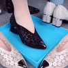 Happy™ GlimmerShoes: Mesh Korkokengät Kengät Kanssa Kristalli Aksentit