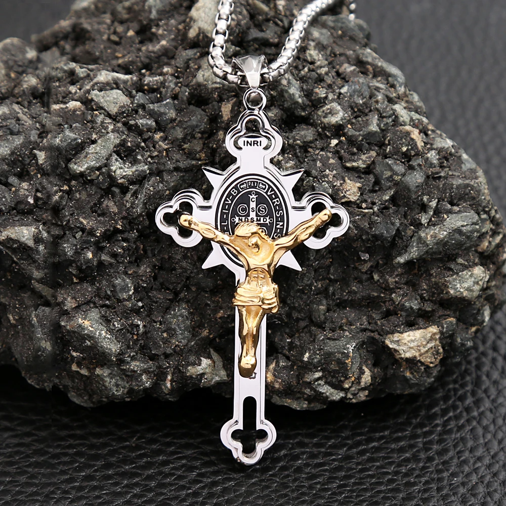 Jewelance™ CrossProtection 1+1 ILMAINEN: Hengellinen Suojaus Ristiriipus Kaulakoru Lahjapakkauksessa