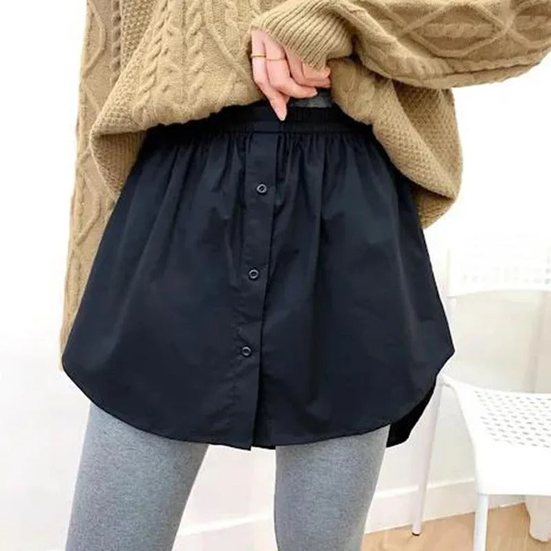 Icone™ WaistSkirt 1+1 ILMAINEN: Tyylikäs Pusero Jatke Korkea Vyötärö Hame Naisille