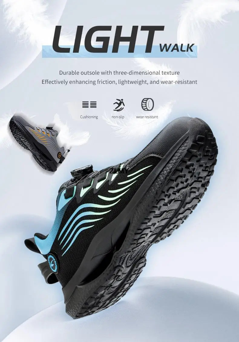 Happy™ SmashShoes: Miesten Iskunkestävät Turvakengät