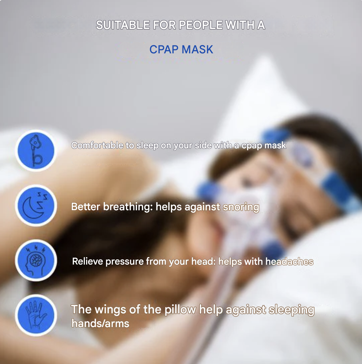 CurvePillow - Pehmeä Ergonominen Käyrä Tyyny