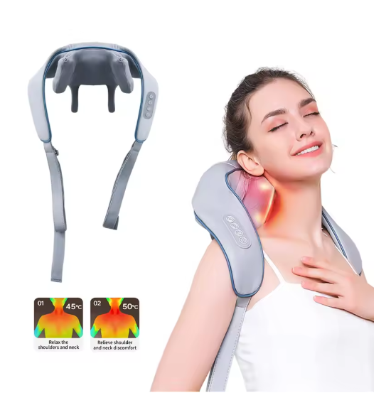 NeckMassager: Rauhoittava Lämpö Rentouttava Kaula Ja Olkapää Hieroja