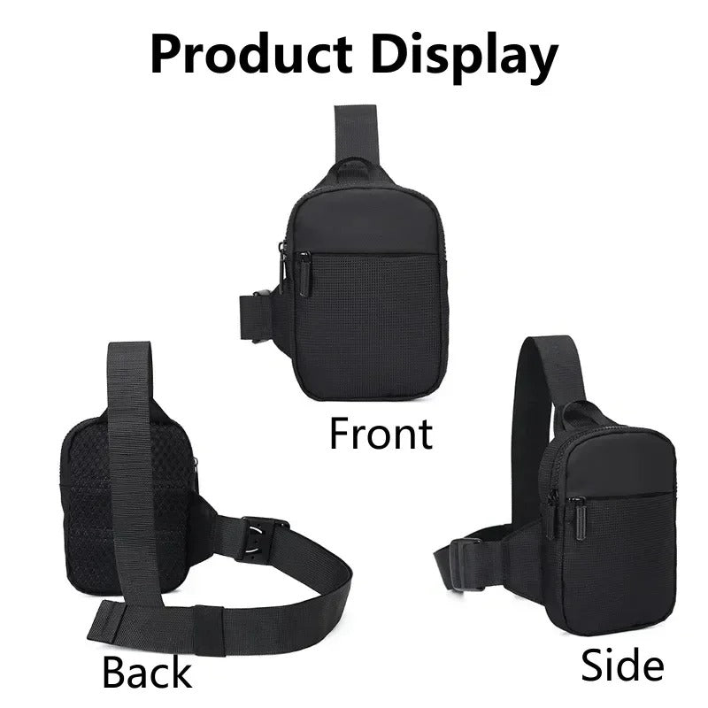 Icone™ ChestBag 1+1 ILMAINEN: Säädettävä Hihna, Unisex-Mallinen Mini-Rintalaukku