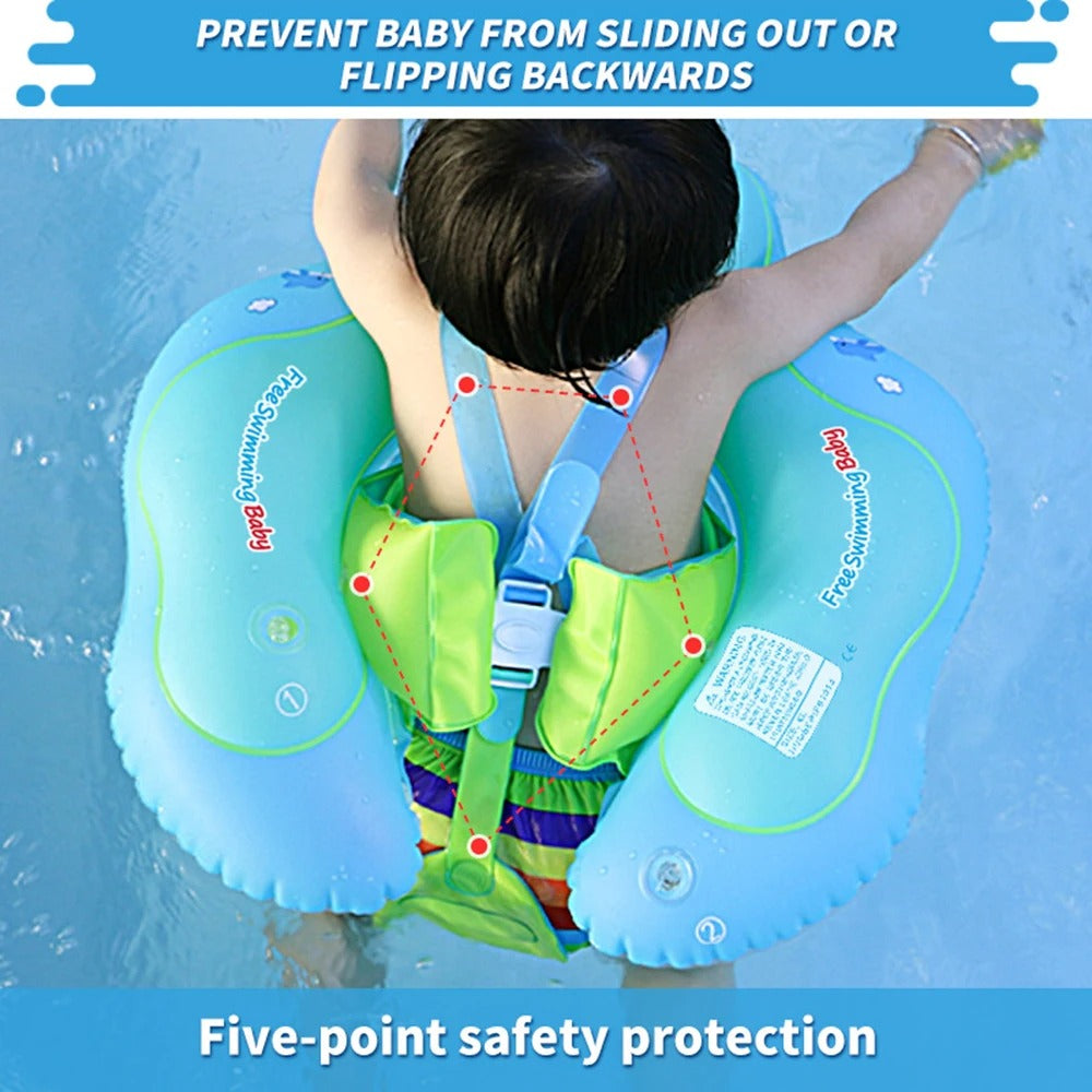 Kletshuts™ BabyFloat: Vauva Uima-Allas Kelluke Sisäänrakennetulla Aurinkosuojalla