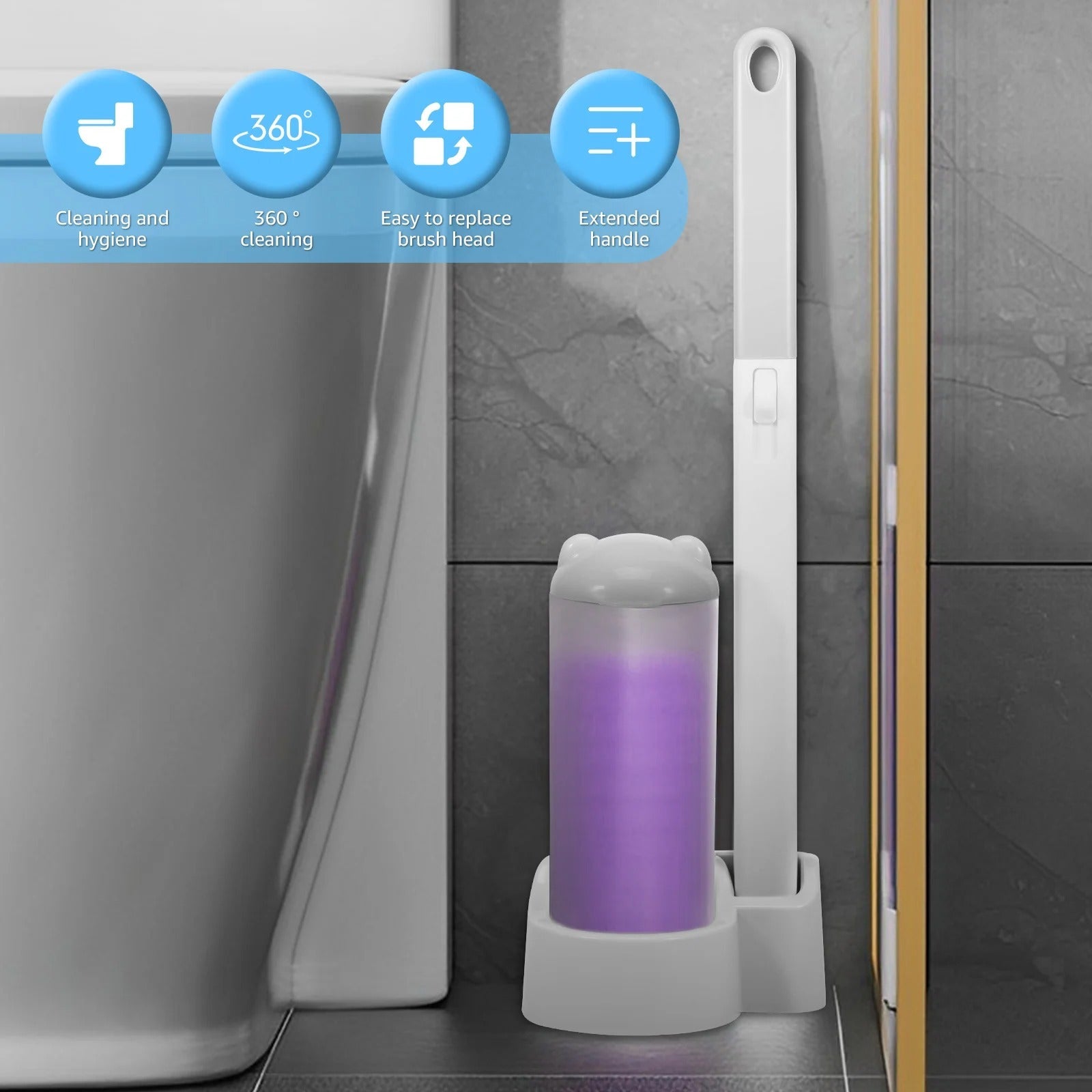 Cleaner Pro° ToiletCleaner: Kertakäyttöinen WC-Harjan Päätyjen Puhdistussetti