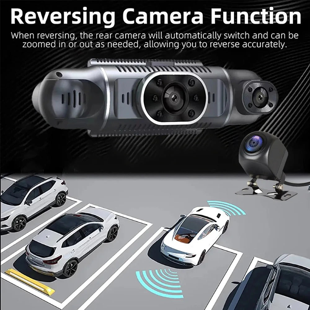 CarRecorder - Teräväpiirto 4 Kamerakulmaa Wifi-Autotallennin