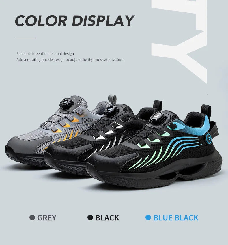 Happy™ SmashShoes: Miesten Iskunkestävät Turvakengät