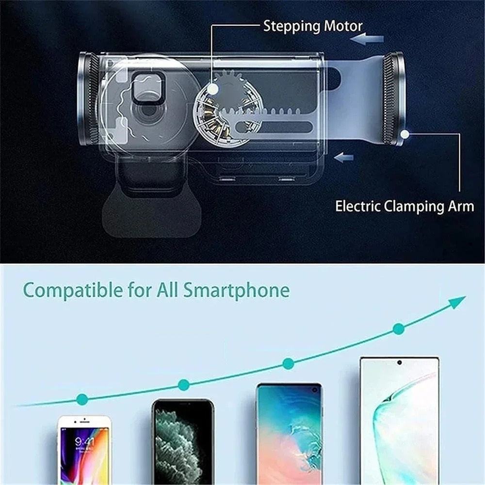 Holder360° PhoneClamp: Automaattinen Puristin Kojelauta Ja Ilmaventtiili Puhelinteline