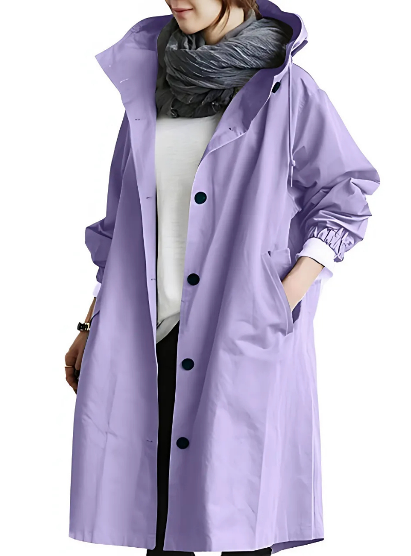 Icone™ ElegantCoat - Joka Sään Kevyt Mukava Hupullinen Elegantti Takki