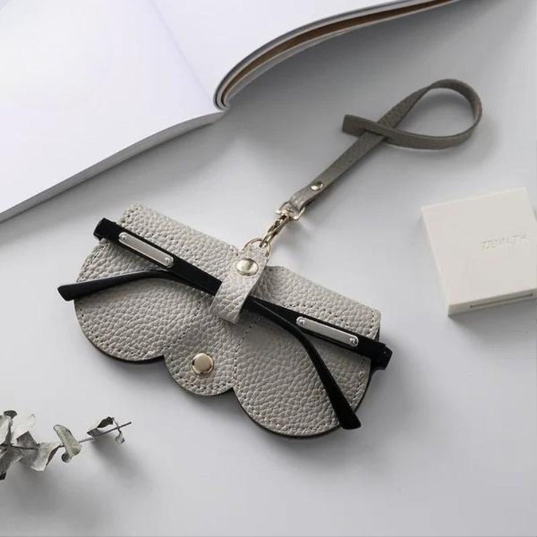 Icone™ GlassesCase 1+1 ILMAINEN - Ohut Ja Elegantti Luku Ja Aurinkolasien Suojaavatapaus