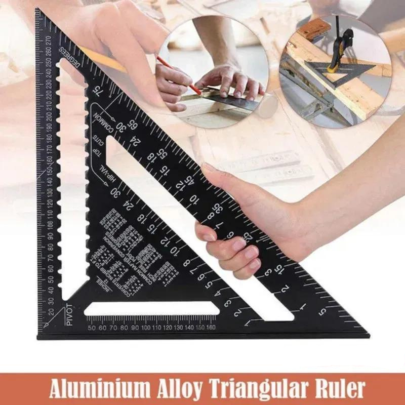 TriangleRuler - Alumiiniseos Kolmio Viivoitin Puuntyöstöön