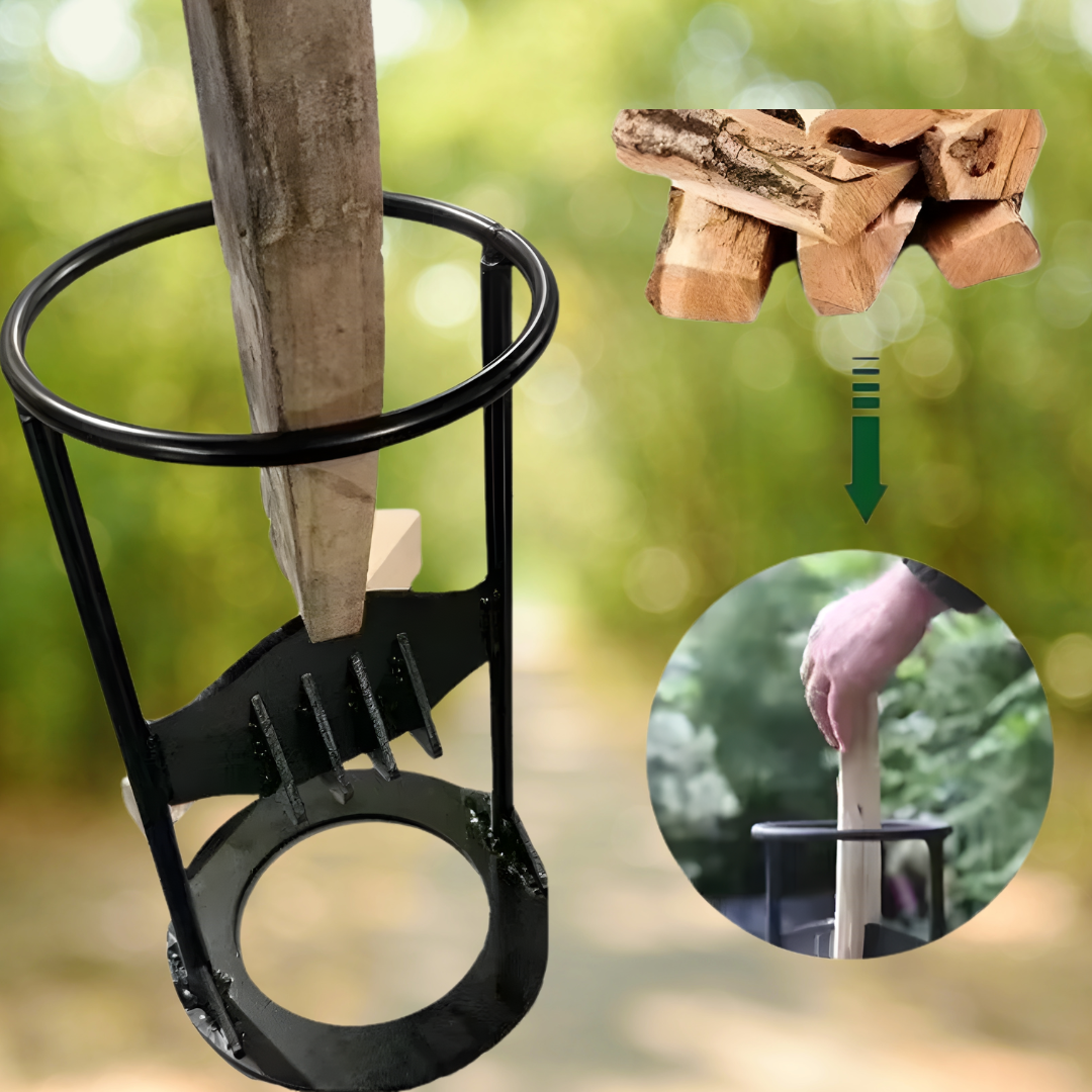 WoodSplitter - Kannettava Valurautainen Polttopuun Jakaja