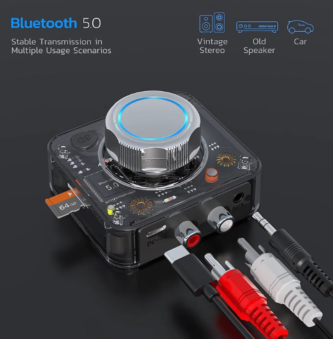 BluetoothReceiver - Langaton Bluetooth 5.0 Ääni RCA-Vastaanotin