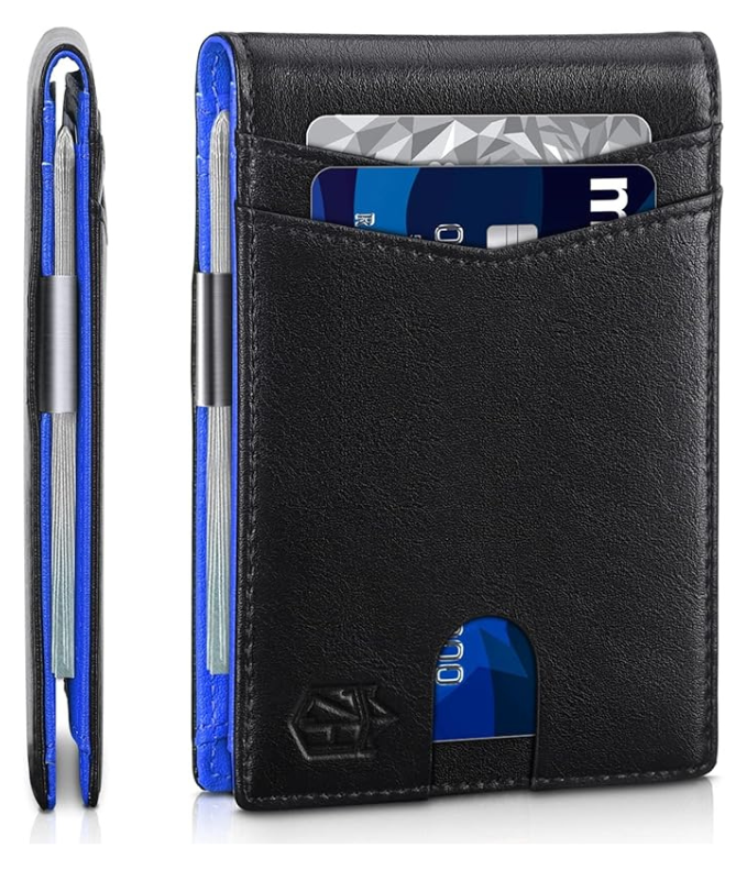 Icone™ SlimWallet - Erittäin Ohut Ja Turvallinen RFID-Nahkainen Lompakko Miehille
