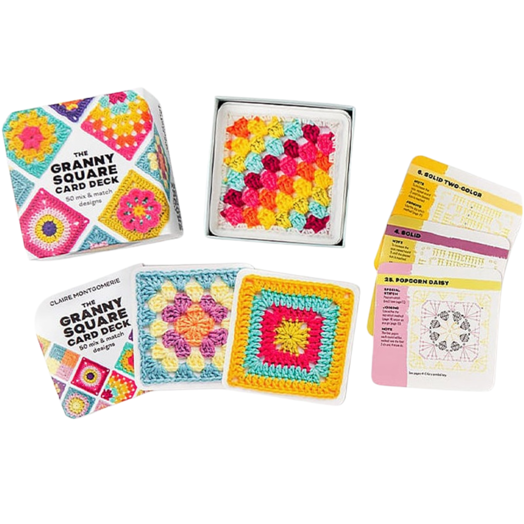 CrochetCards: Neliö Neulominen Virkattu Opas Kortit Set