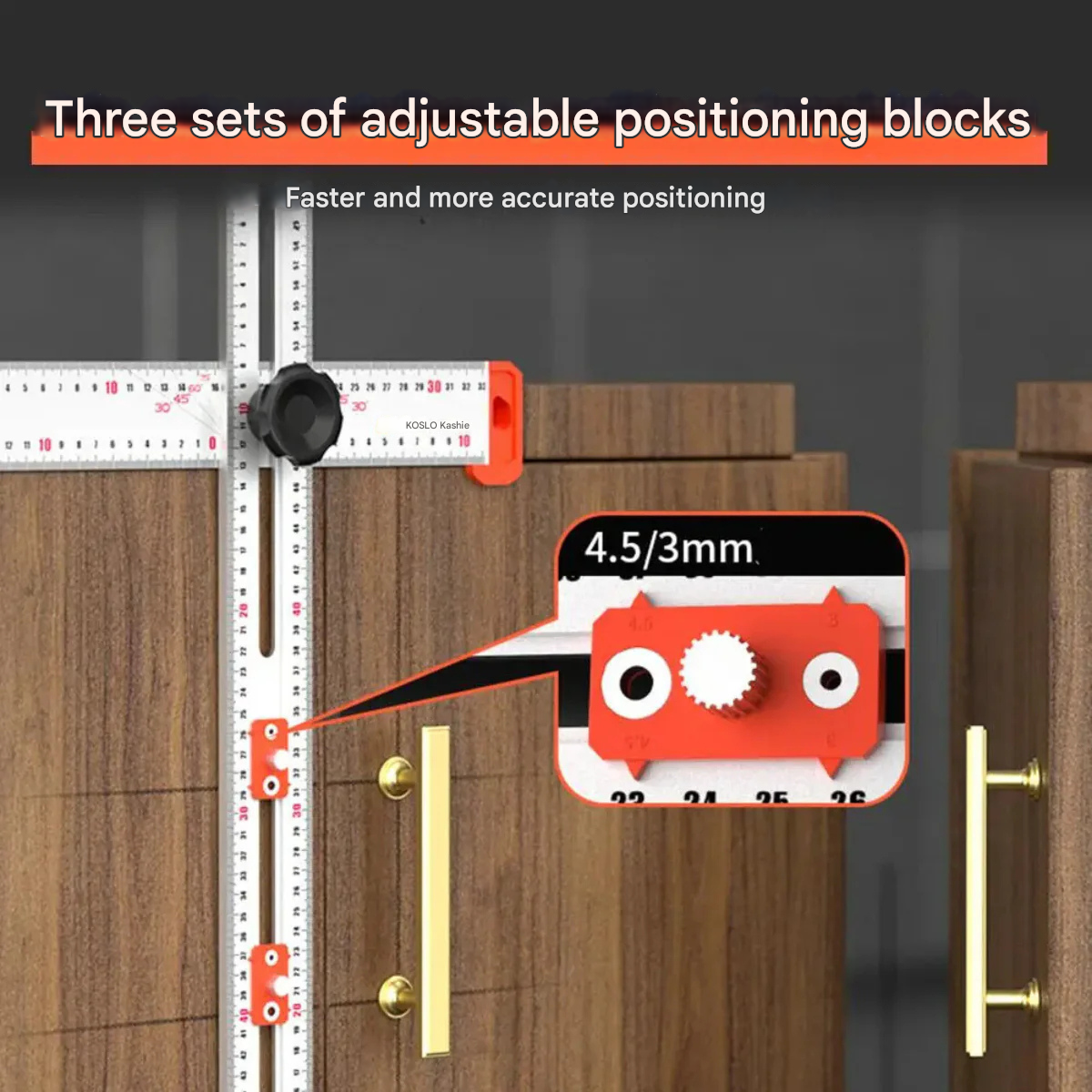 DrillRuler - 2 in 1 Poran Paikannusviivain