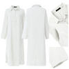 Icone™ ShirtDress: Virtaava Paita Sivuhalkiolla Mekko