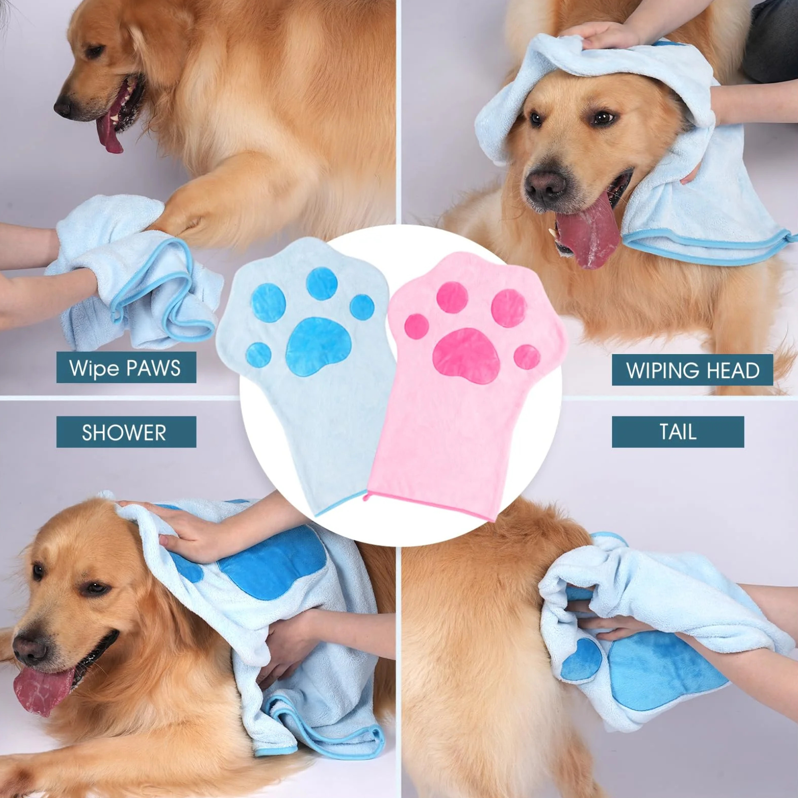 DogCatFri™ FreshPaws: Nopea Kuiva Tuore Lemmikkitassut Puhdistus Hoitosarja
