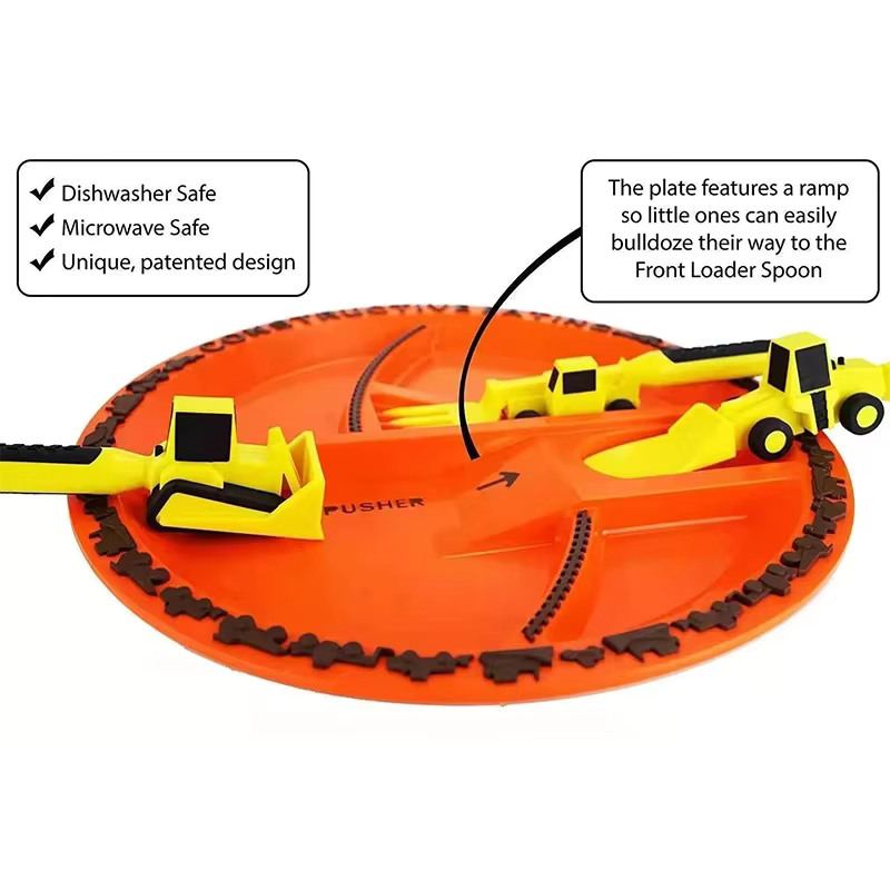 Kletshuts™ CarCutlery: Lasten Rakennusalan Ruokailuvälinesarja
