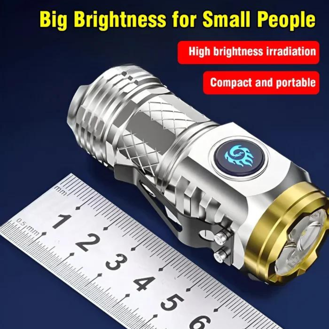 MiniFlashlight -  Mini Kolmisilmäinen Super Tehoa Taskulamppu