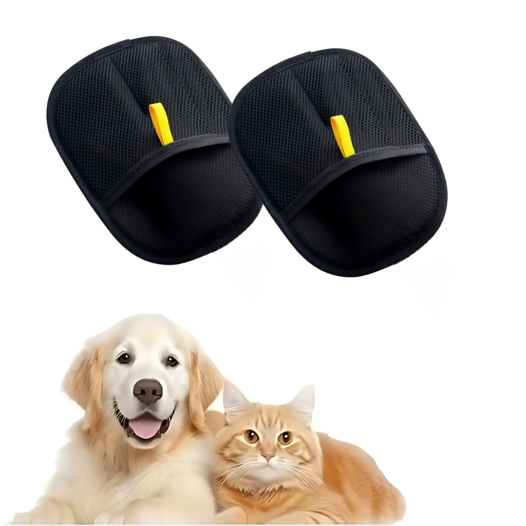 DogCatFri™ CleaningGloves 1+1 ILMAINEN: Sähköstaattiset Lemmikkieläinten Karvanpoisto Käsineet