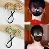Rose® HairTie 1+1 ILMAINEN: Tyylikäs Hiusside Elegantti Vintage Kristallinen Poninhäntä Kierrekinnike
