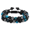 Jewelance™ ProtectionBracelet 1+1 ILMAINEN: Kaksinkertainen Kerros Tigerin Silmä Suojaus Rannerengas