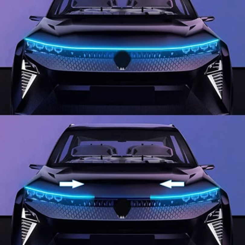 Ledsen™ CarLights - Dynaaminen LED Auton Huppu Valot 2M Nauhat
