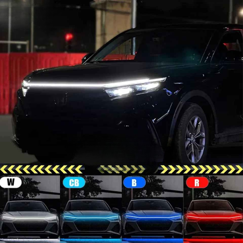 Ledsen™ CarLights - Dynaaminen LED Auton Huppu Valot 2M Nauhat