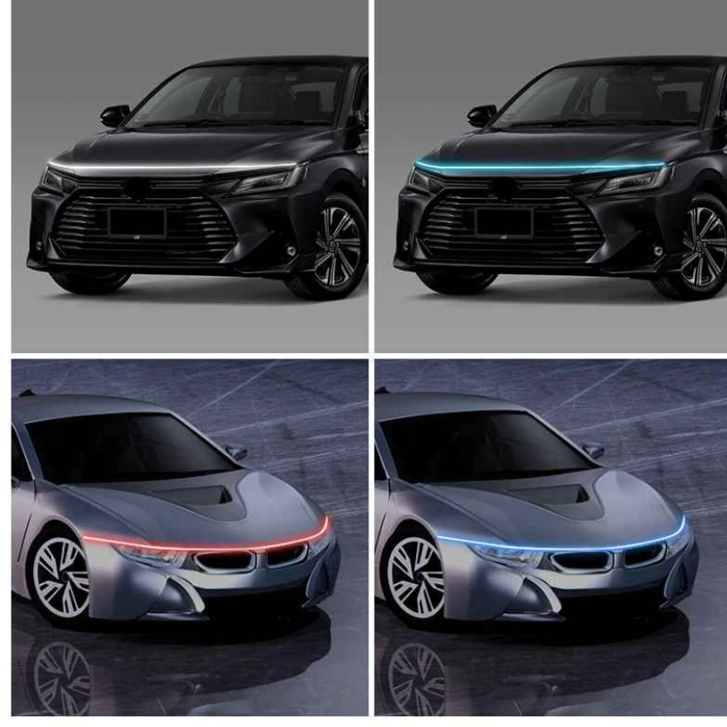 Ledsen™ CarLights - Dynaaminen LED Auton Huppu Valot 2M Nauhat