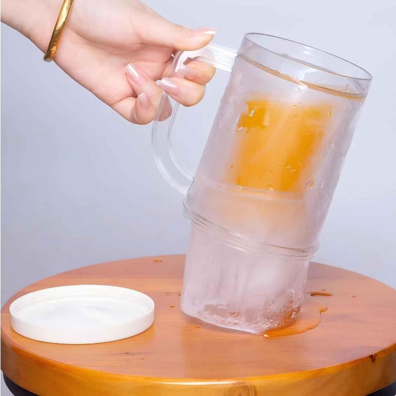 Globetrek° IceMug 1+1 ILMAINEN: Tuplakerros Nopea Jää Jäähdytys Pakastin Muki