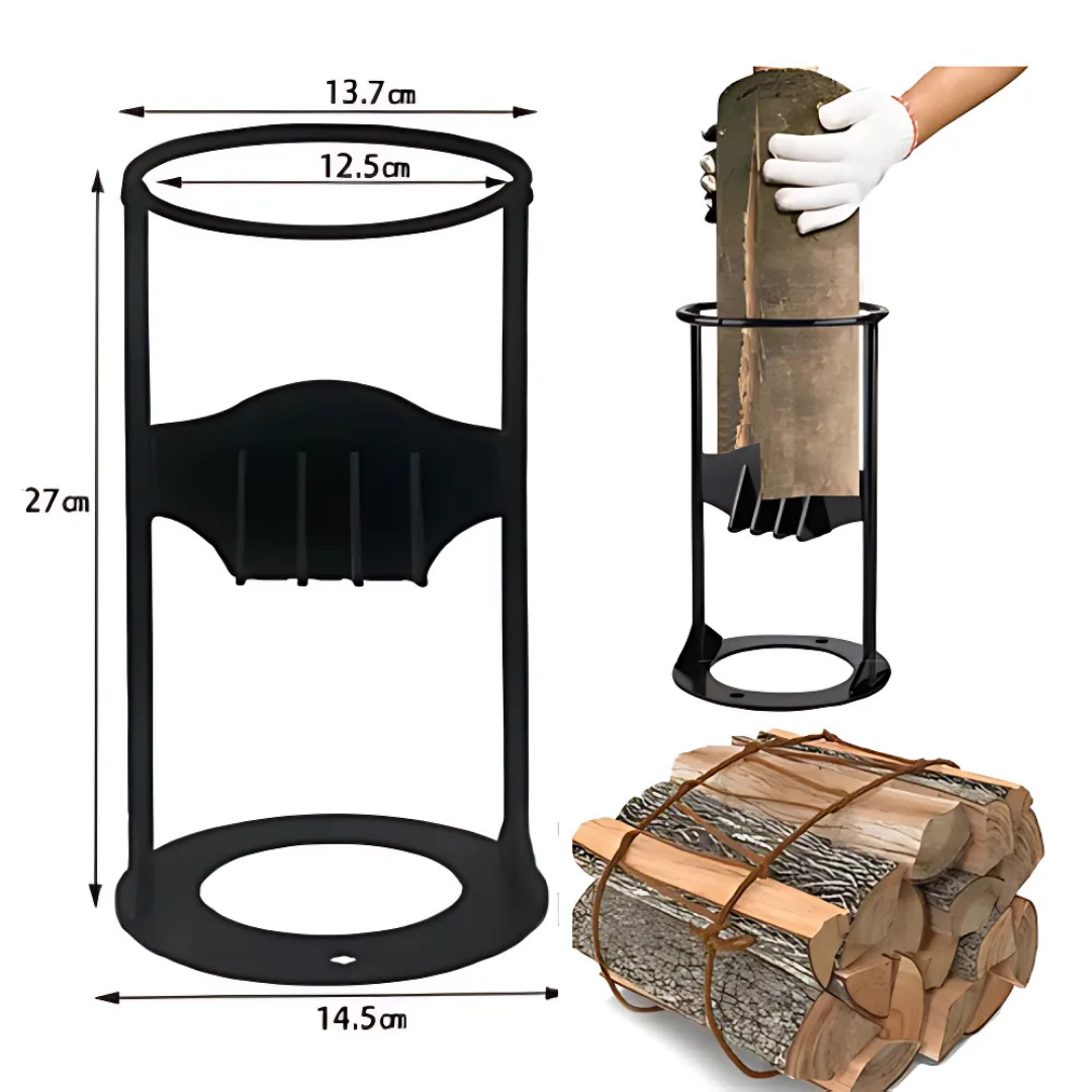 WoodSplitter - Kannettava Valurautainen Polttopuun Jakaja