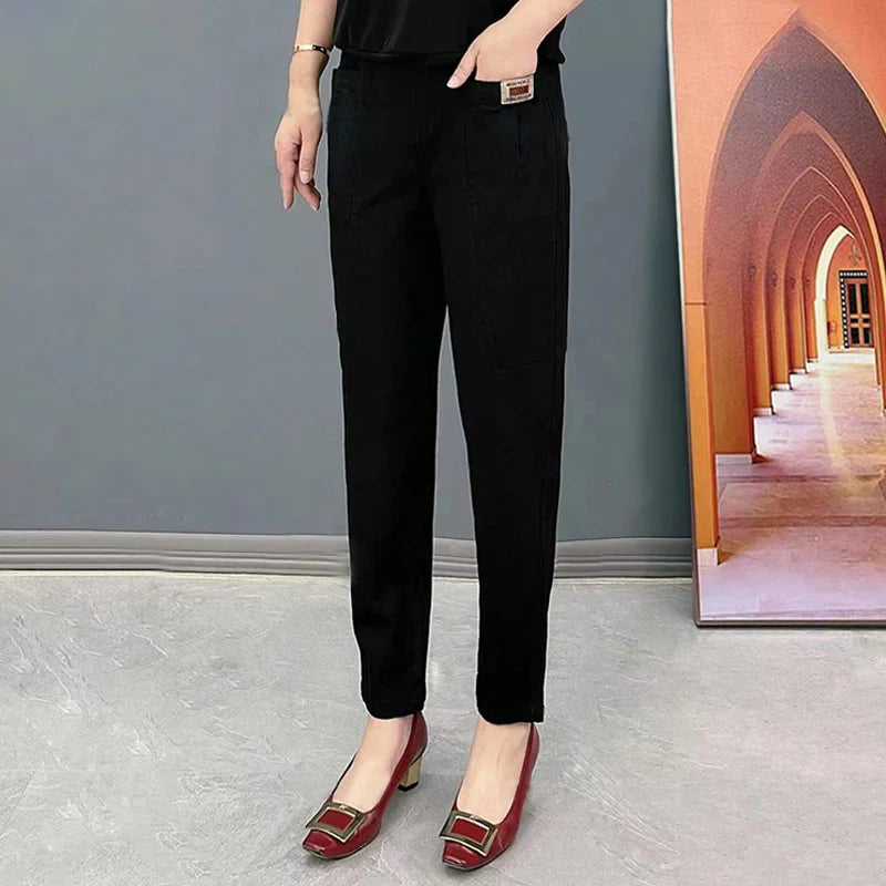 Icone™ CottonPants: Elastiset Puuvillahousut Naisille