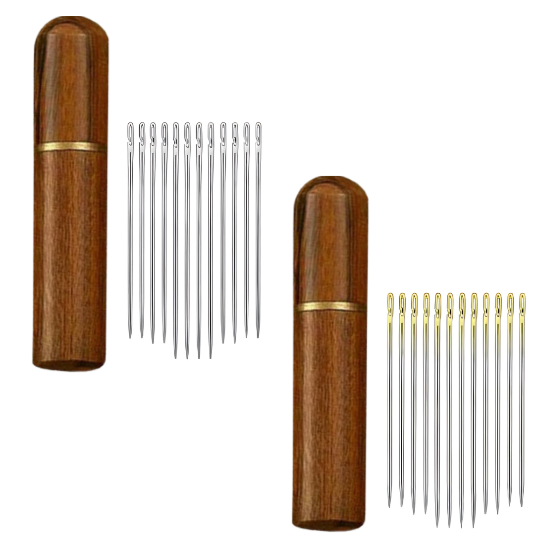 BlindNeedles 1+1 ILMAINEN - Itsekierteittävä Sokea Ompelu Neulat Sarja