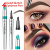 EyebrowPen 1+1 ILMAINEN: 3D Vedenkestävä Mikroblading Kulmakarvakyni