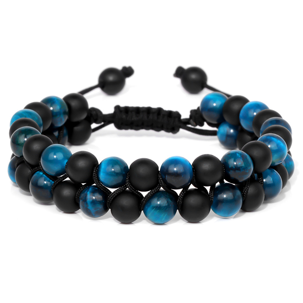 Jewelance™ ProtectionBracelet 1+1 ILMAINEN: Kaksinkertainen Kerros Tigerin Silmä Suojaus Rannerengas